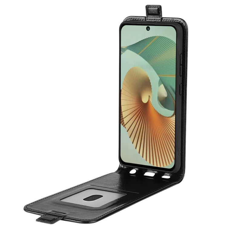For ZTE Blade V40 R64 Texture Vertical Flip Leather Phone Case