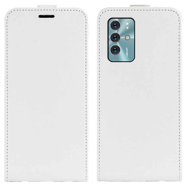 For ZTE Blade V40 R64 Texture Vertical Flip Leather Phone Case