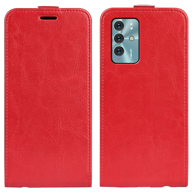 For ZTE Blade V40 R64 Texture Vertical Flip Leather Phone Case