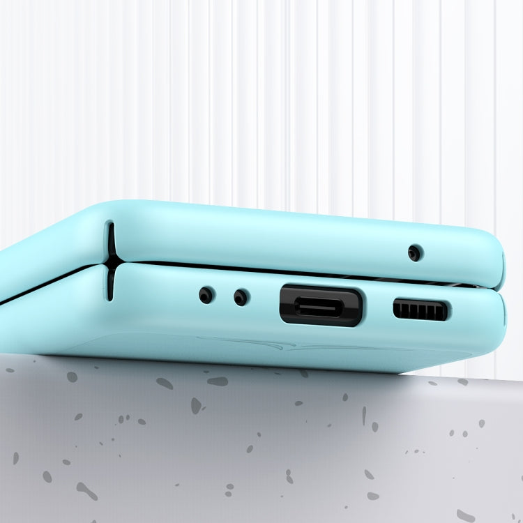 For Samsung Galaxy Flip3 5G Skin-embossed Leather Folding Phone Case