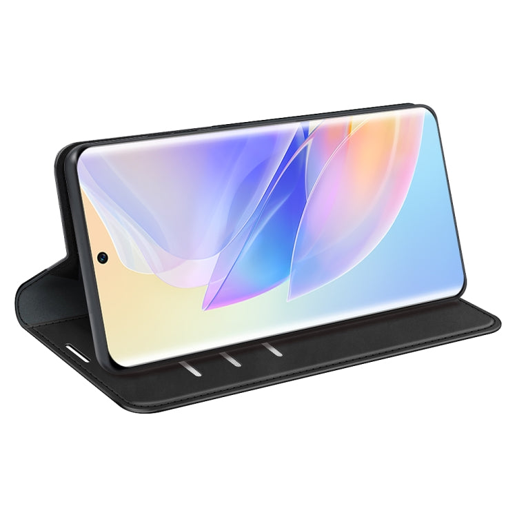 For Honor 60 SE 5G Retro-skin Magnetic Suction Leather Phone Case