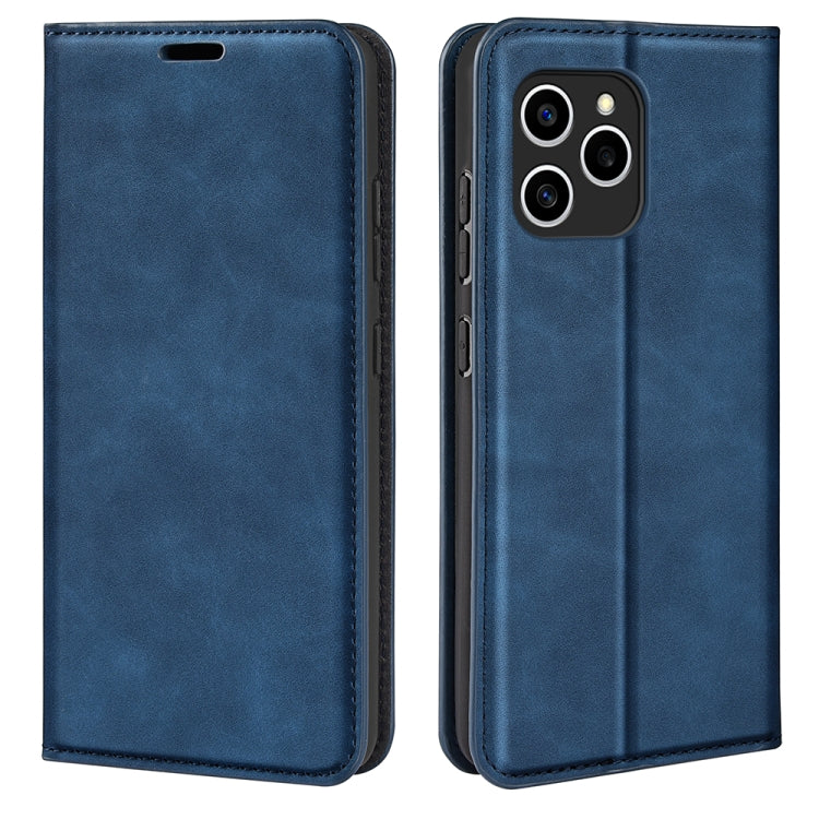 For Honor 60 SE 5G Retro-skin Magnetic Suction Leather Phone Case