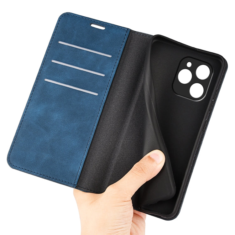 For Honor 60 SE 5G Retro-skin Magnetic Suction Leather Phone Case