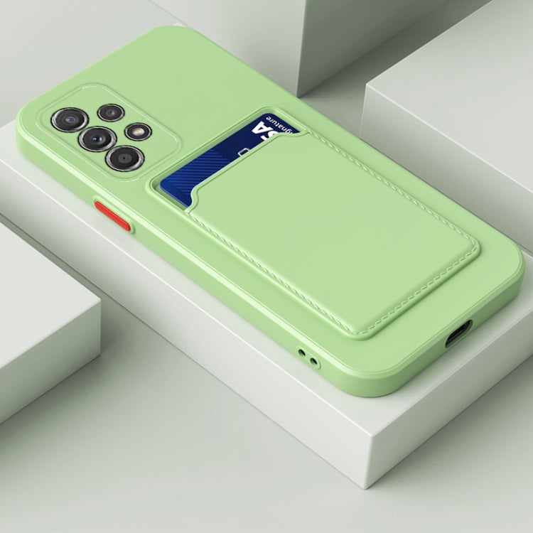 For Samsung Galaxy M52 Skin Feel Card Contrast Color Button TPU Phone Case