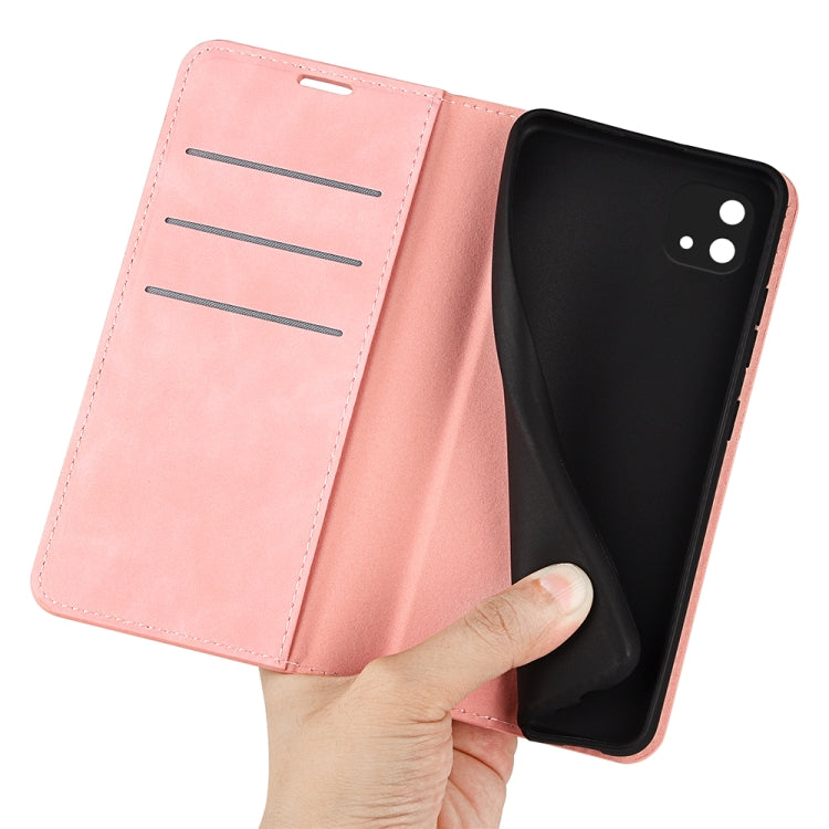 For OPPO A16E Retro-skin Magnetic Suction Leather Phone Case