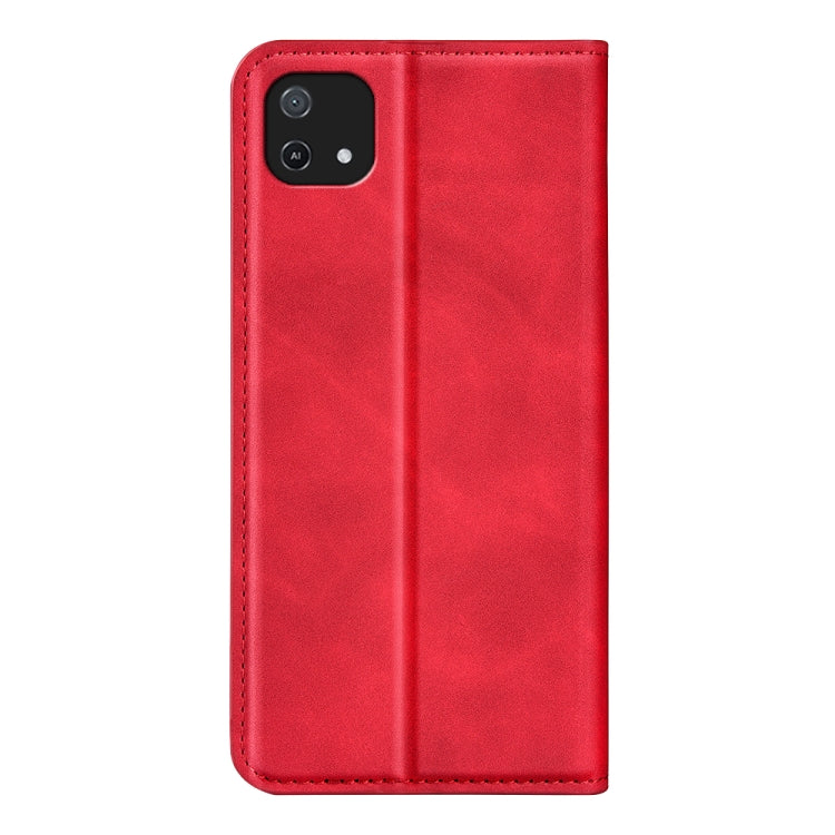 For OPPO A16E Retro-skin Magnetic Suction Leather Phone Case