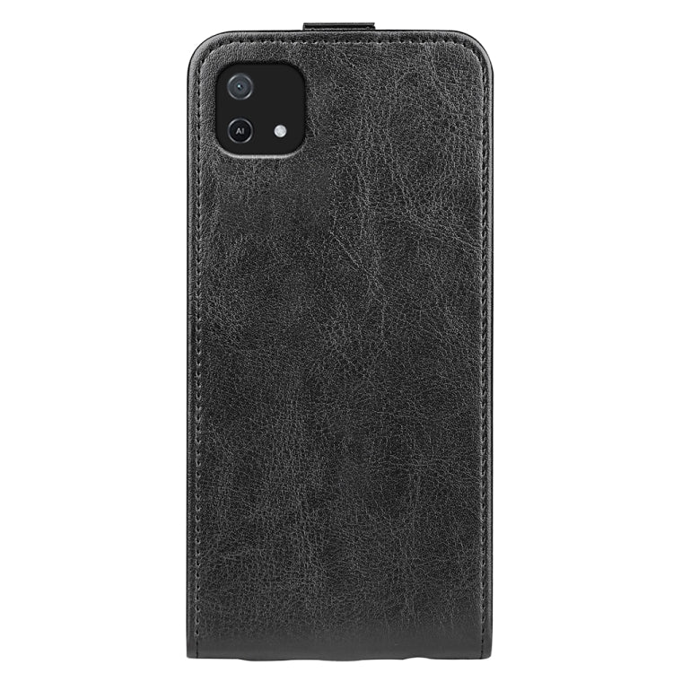 For OPPO A16E R64 Texture Vertical Flip Leather Phone Case