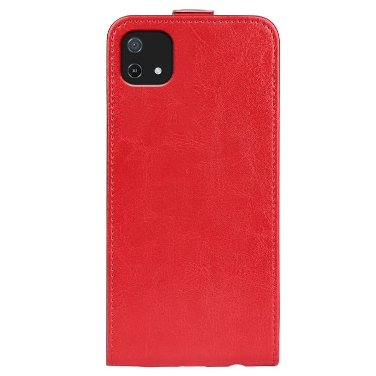 For OPPO A16E R64 Texture Vertical Flip Leather Phone Case