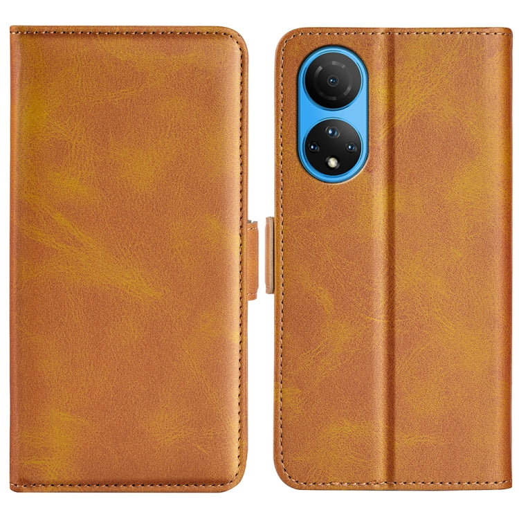 For Honor X7 Dual-side Magnetic Buckle Leather Phone Case