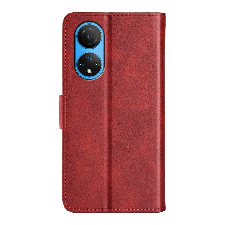 For Honor X7 Dual-side Magnetic Buckle Leather Phone Case