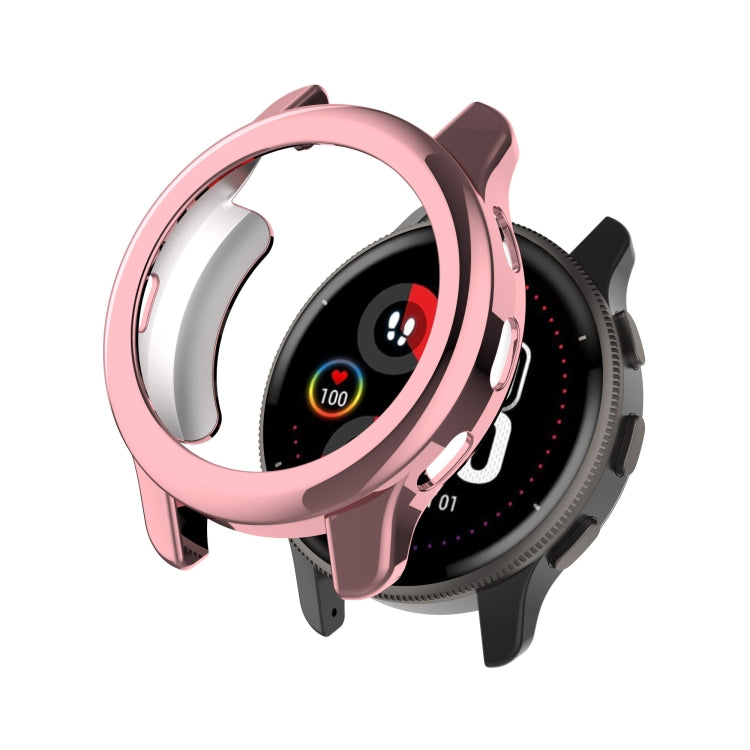 For Garmin Venu 2 Plus Shock-Proof Semi-Surrounded TPU Plating Watch Case