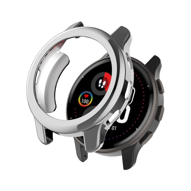 For Garmin Venu 2 Plus Shock-Proof Semi-Surrounded TPU Plating Watch Case