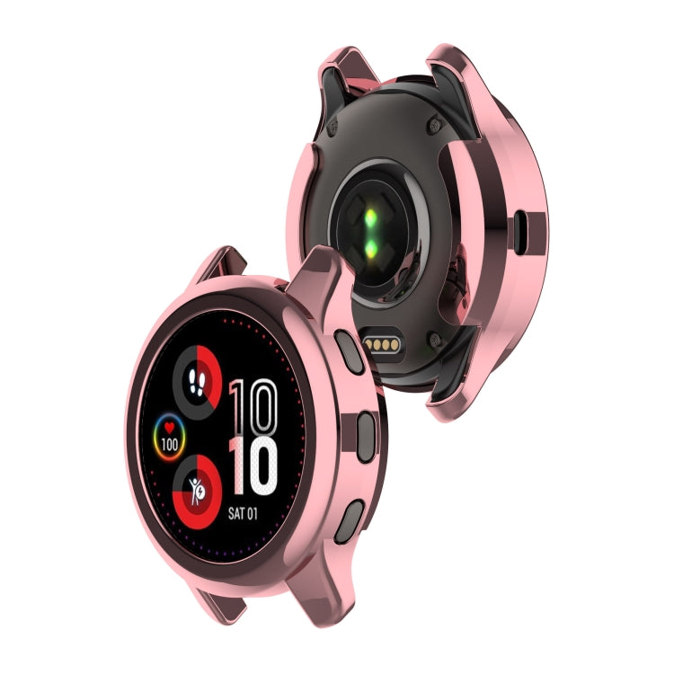 For Garmin Venu 2 Plus Shock-Proof Semi-Surrounded TPU Plating Watch Case
