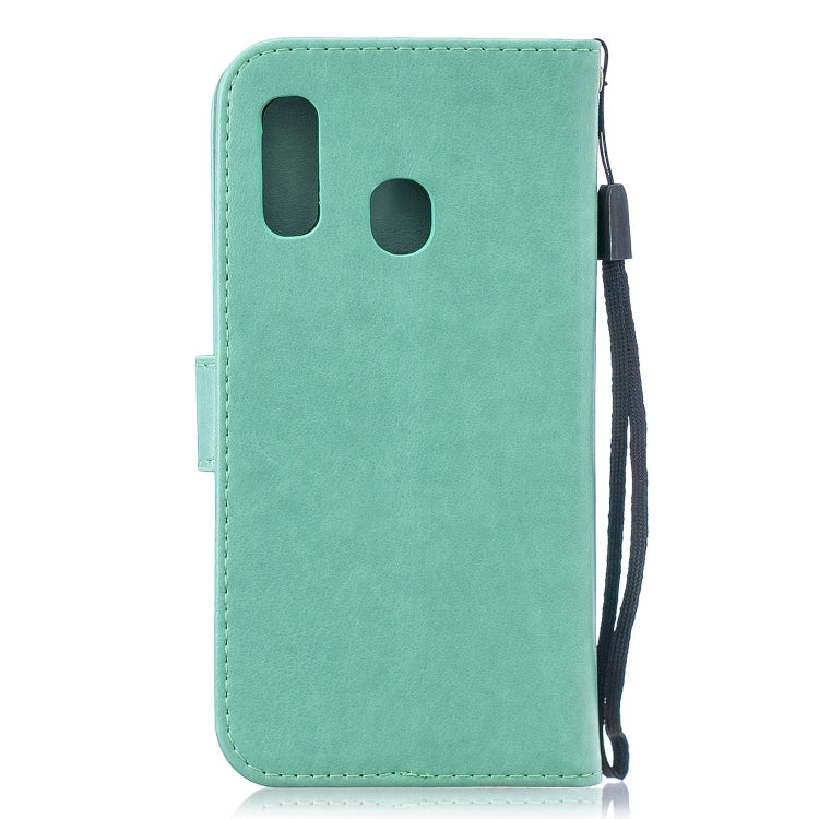 Diamond Encrusted Butterflies Love Flowers Pattern Horizontal Flip Leather Case for Galaxy A20e ,with Holder & Card Slots & Wallet & Lanyard