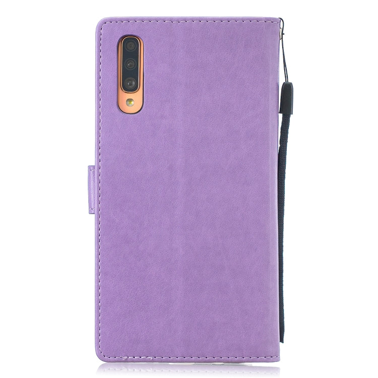 Diamond Encrusted Butterflies Love Flowers Pattern Horizontal Flip Leather Case for Galaxy A70 , with Holder & Card Slots & Wallet & Lanyard