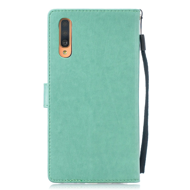 Diamond Encrusted Butterflies Love Flowers Pattern Horizontal Flip Leather Case for Galaxy A70 , with Holder & Card Slots & Wallet & Lanyard