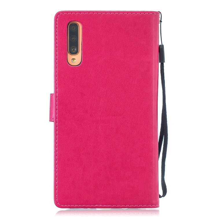 Diamond Encrusted Butterflies Love Flowers Pattern Horizontal Flip Leather Case for Galaxy A70 , with Holder & Card Slots & Wallet & Lanyard