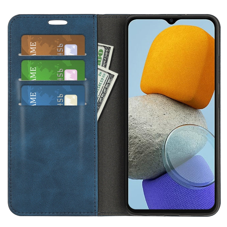 For Samsung Galaxy M23 5G Retro-skin Magnetic Suction Leather Phone Case