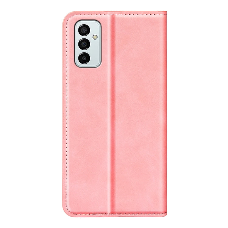 For Samsung Galaxy M23 5G Retro-skin Magnetic Suction Leather Phone Case