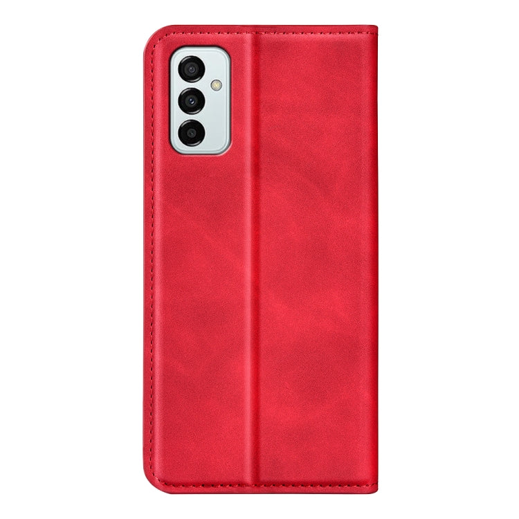 For Samsung Galaxy M23 5G Retro-skin Magnetic Suction Leather Phone Case