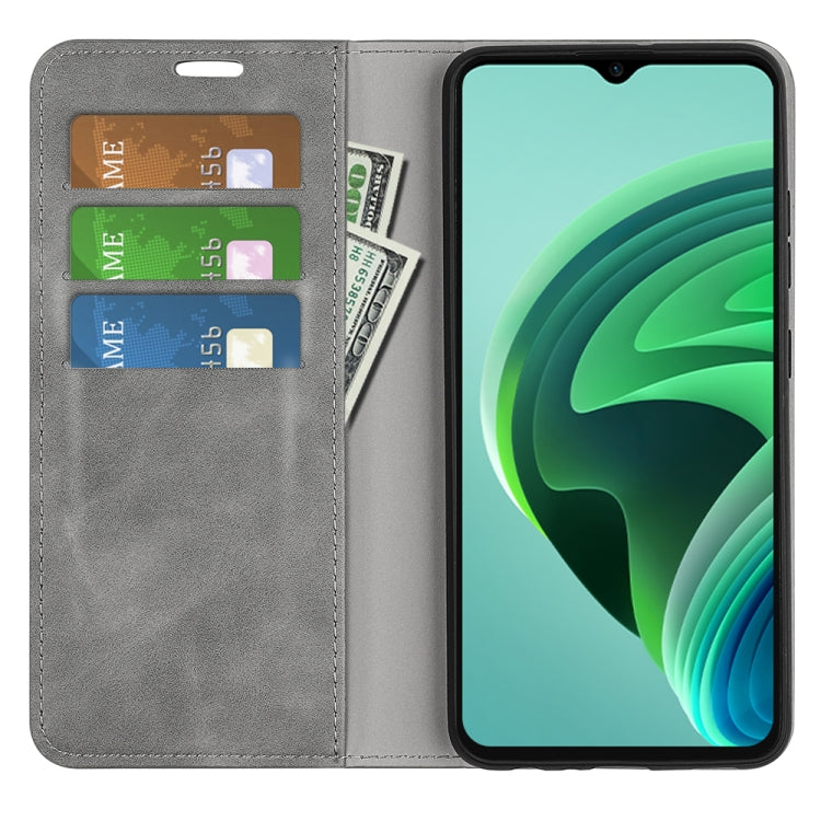 For Xiaomi Redmi Note 11E / Redmi 10 5G Retro-skin  Magnetic Suction Leather Phone Case