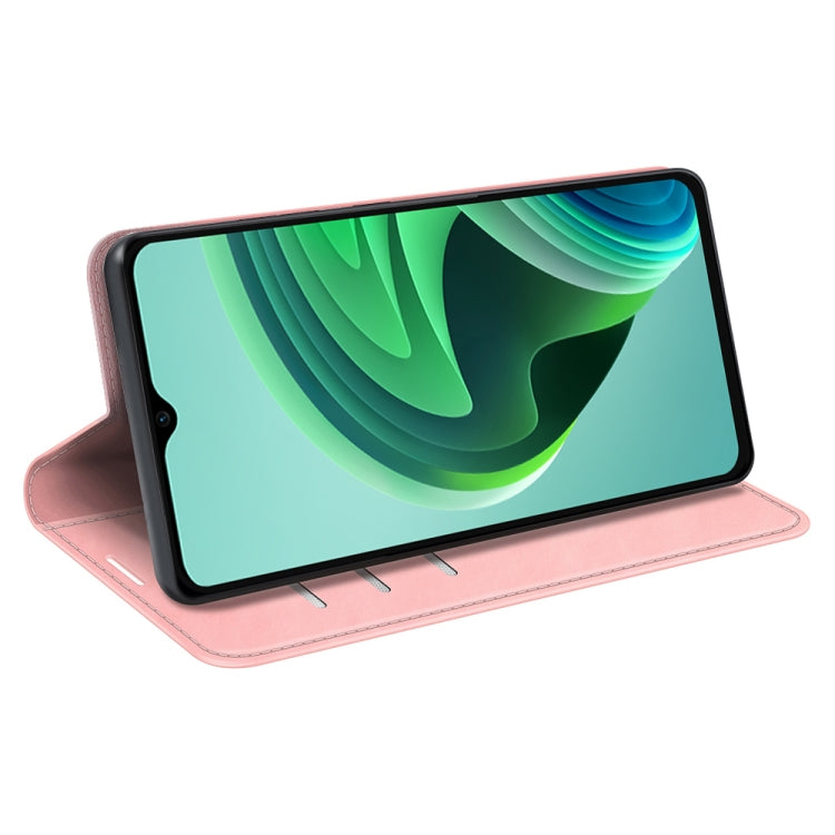 For Xiaomi Redmi Note 11E / Redmi 10 5G Retro-skin  Magnetic Suction Leather Phone Case