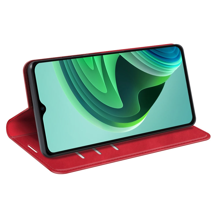 For Xiaomi Redmi Note 11E / Redmi 10 5G Retro-skin  Magnetic Suction Leather Phone Case