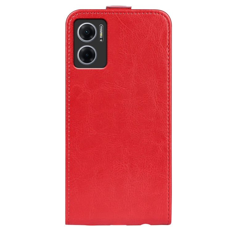 For Xiaomi Redmi Note 11E / Redmi 10 5G R64 Texture Single Vertical Flip Leather Phone Case