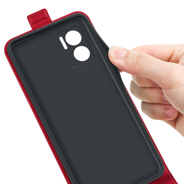 For Xiaomi Redmi Note 11E / Redmi 10 5G R64 Texture Single Vertical Flip Leather Phone Case
