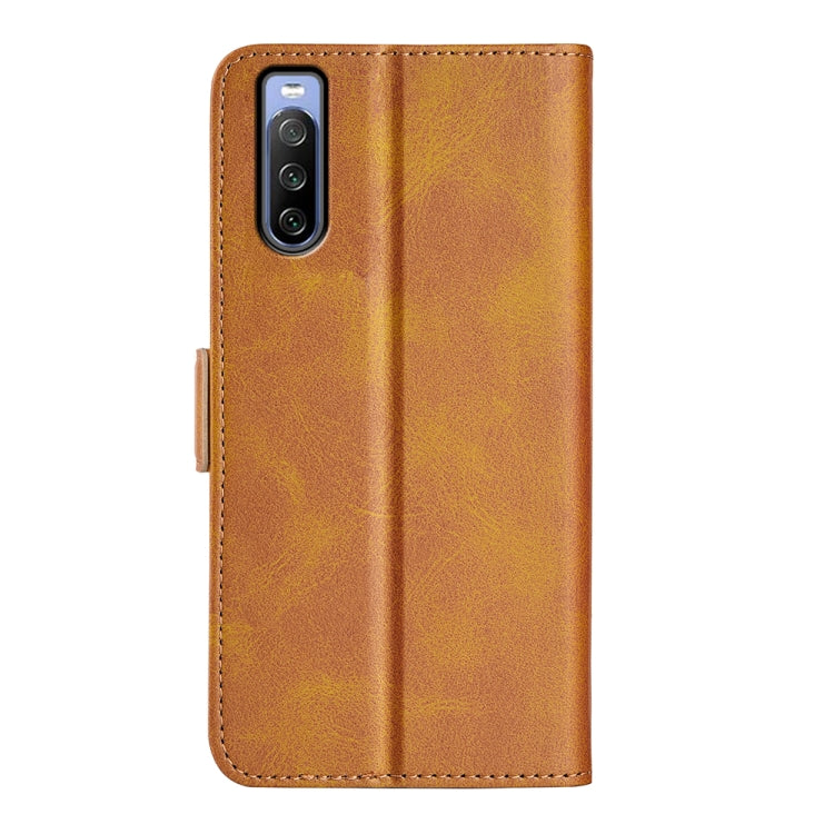 For Sony Xperia 10 IV Dual-side Magnetic Buckle Horizontal Flip Leather Phone Case