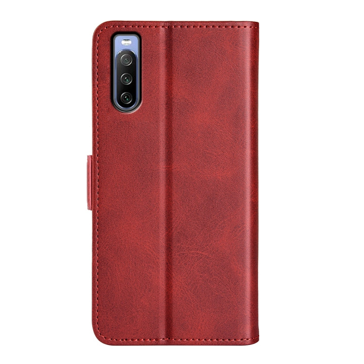 For Sony Xperia 10 IV Dual-side Magnetic Buckle Horizontal Flip Leather Phone Case
