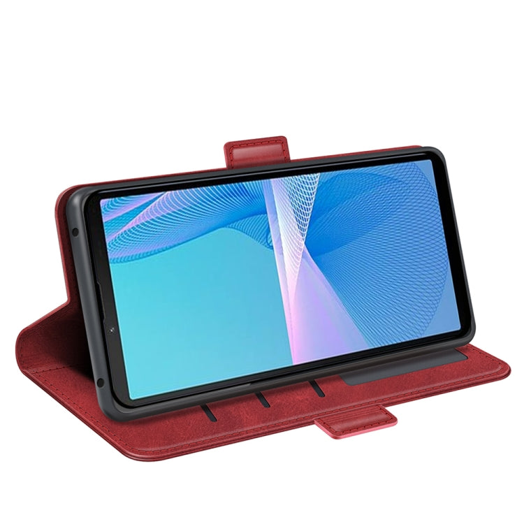 For Sony Xperia 10 IV Dual-side Magnetic Buckle Horizontal Flip Leather Phone Case