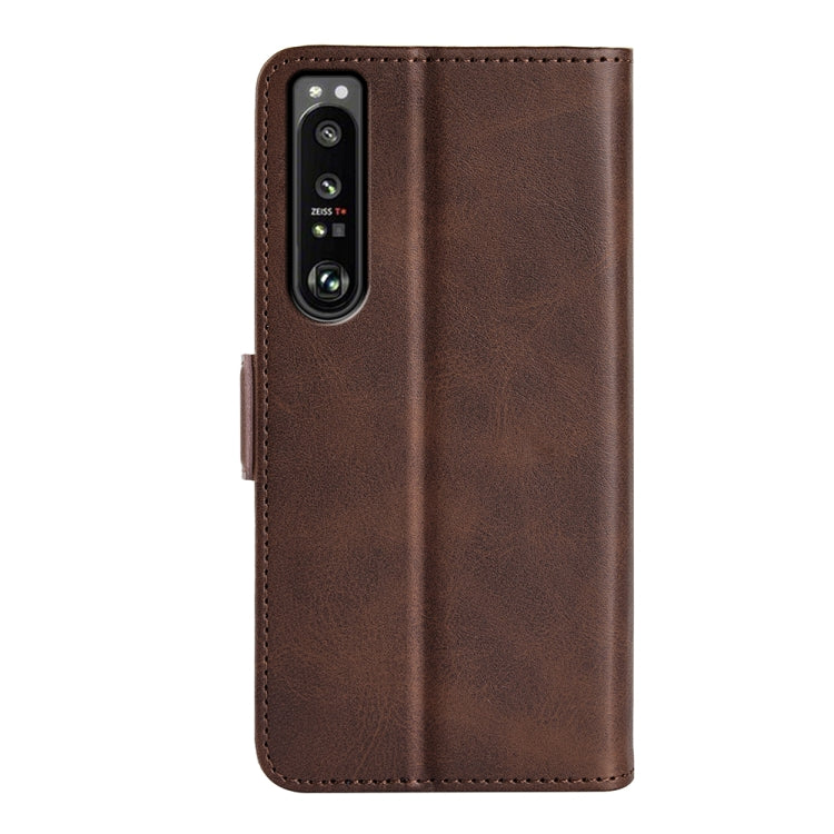 For Sony Xperia 1 IV Dual-side Magnetic Buckle Leather Phone Case