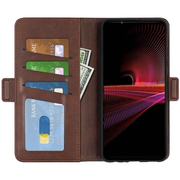 For Sony Xperia 1 IV Dual-side Magnetic Buckle Leather Phone Case