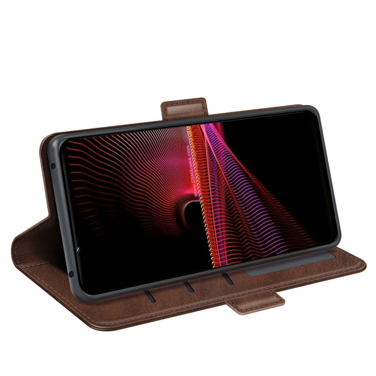 For Sony Xperia 1 IV Dual-side Magnetic Buckle Leather Phone Case