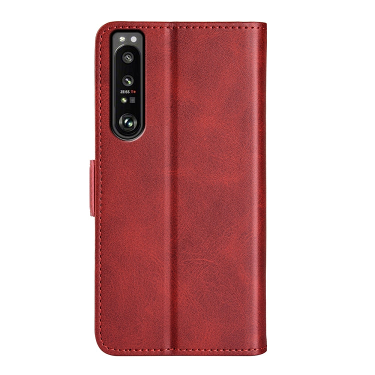 For Sony Xperia 1 IV Dual-side Magnetic Buckle Leather Phone Case
