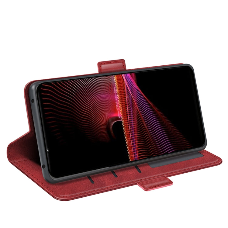 For Sony Xperia 1 IV Dual-side Magnetic Buckle Leather Phone Case