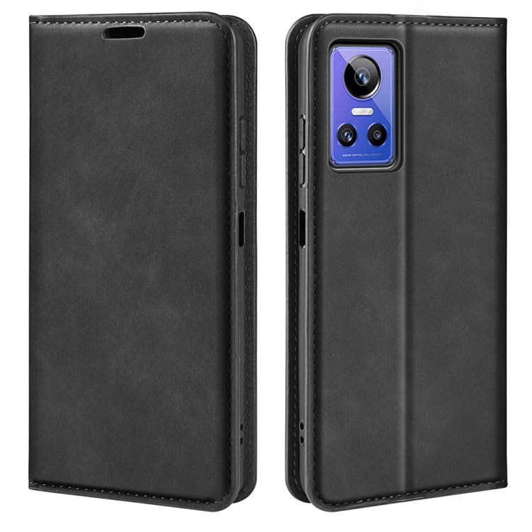 For OPPO Realme GT Neo 3 Retro-skin Magnetic Suction Leather Phone Case