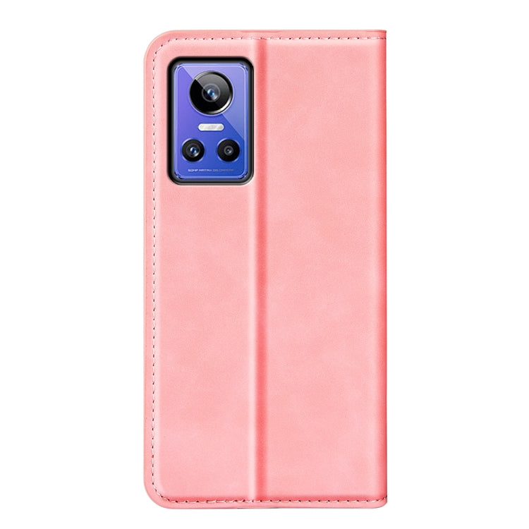 For OPPO Realme GT Neo 3 Retro-skin Magnetic Suction Leather Phone Case