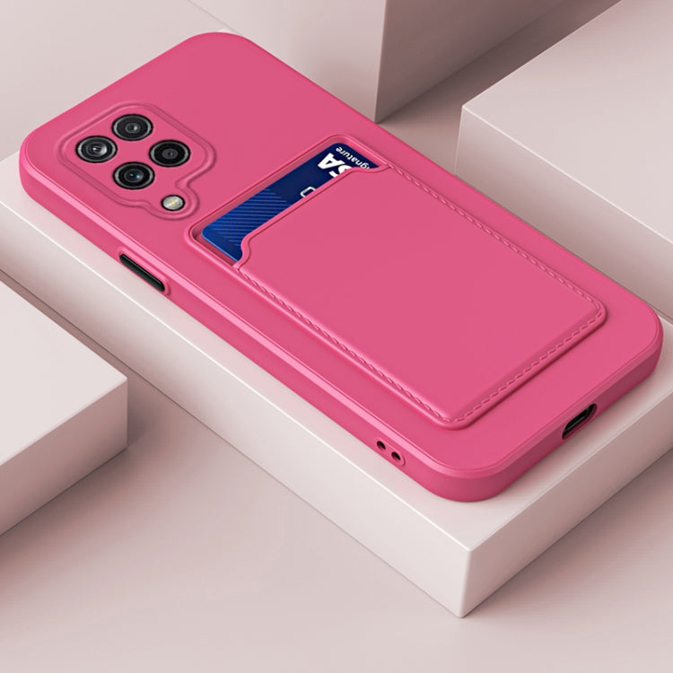For Samsung Galaxy A12 5G Skin Feel Card TPU Contrast Color Button Phone Case