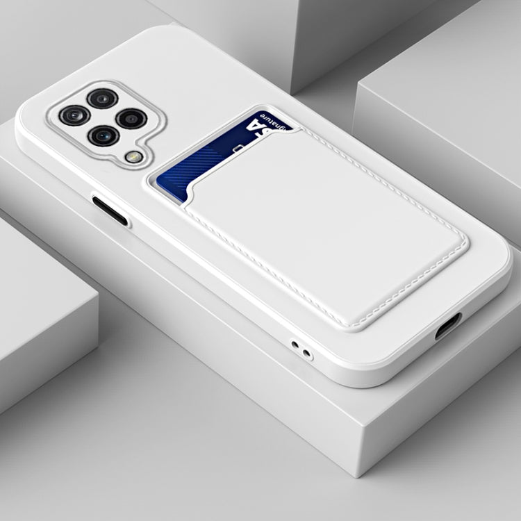 For Samsung Galaxy A12 5G Skin Feel Card TPU Contrast Color Button Phone Case