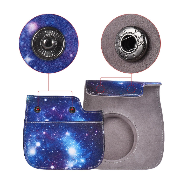 Universe Pattern Full Body Camera PU Leather Case Bag with Strap for FUJIFILM instax mini 9 / mini 8+ / mini 8