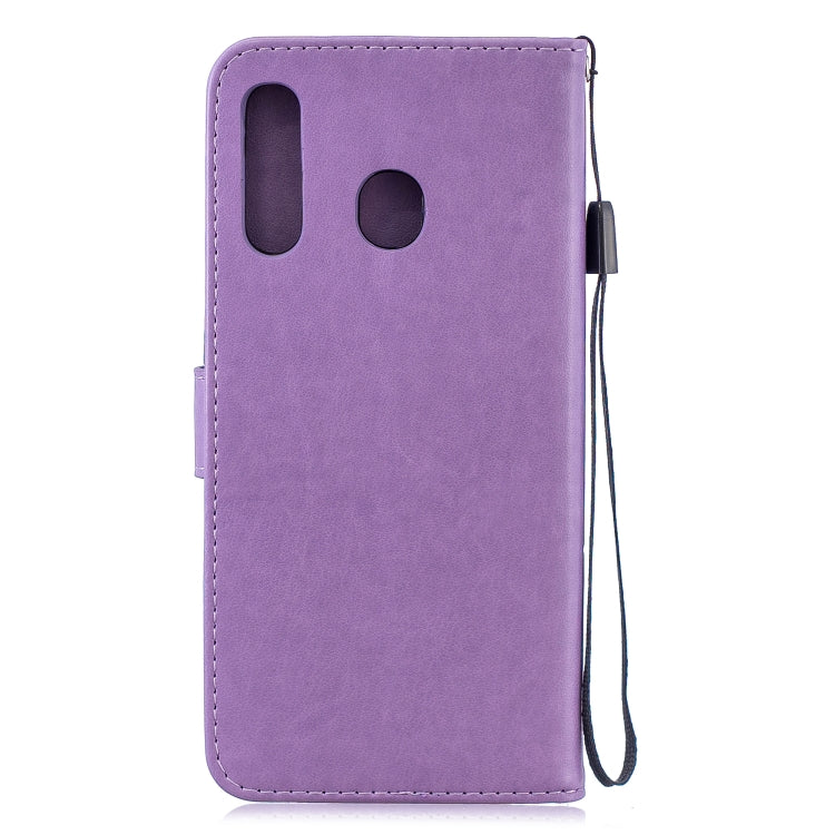 Diamond Encrusted Butterflies Love Flowers Pattern Horizontal Flip Leather Case for Galaxy A30 , with Holder & Card Slots & Wallet & Lanyard