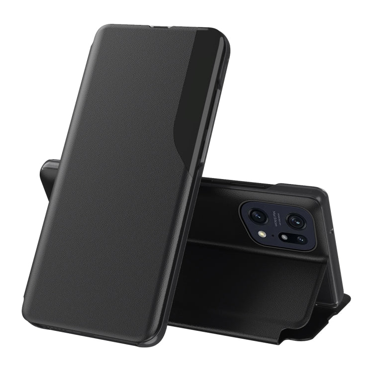 For OPPO Find X5 Attraction Flip Holder Leather Phone Case