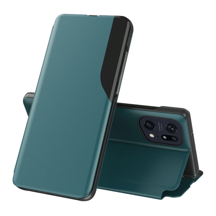 For OPPO Find X5 Attraction Flip Holder Leather Phone Case