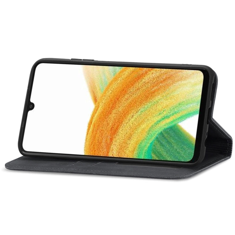For Samsung Galaxy A13 4G Retro Skin Feel Magnetic Horizontal Flip Leather Phone Case