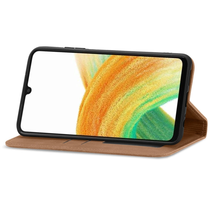 For Samsung Galaxy A13 4G Retro Skin Feel Magnetic Horizontal Flip Leather Phone Case
