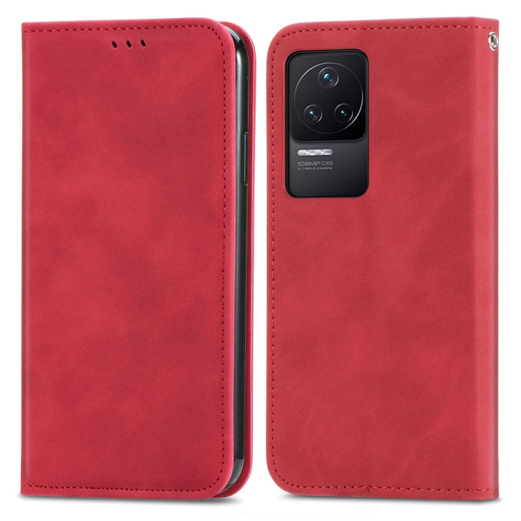 For Xiaomi Redmi K50 Pro Retro Skin Feel Magnetic Flip Leather Phone Case