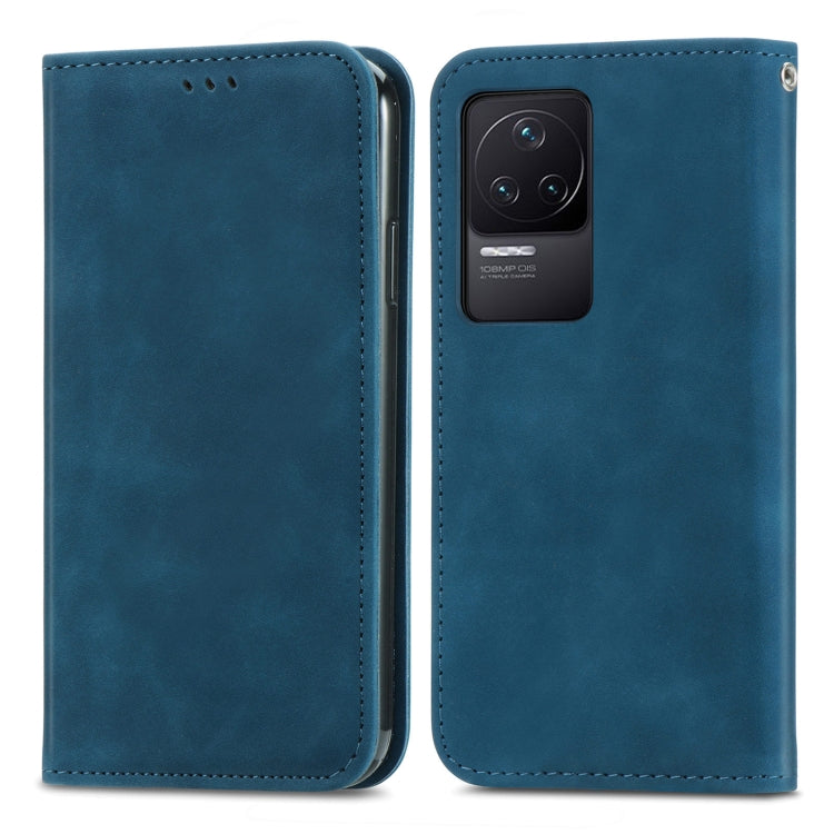 For Xiaomi Redmi K50 Pro Retro Skin Feel Magnetic Flip Leather Phone Case