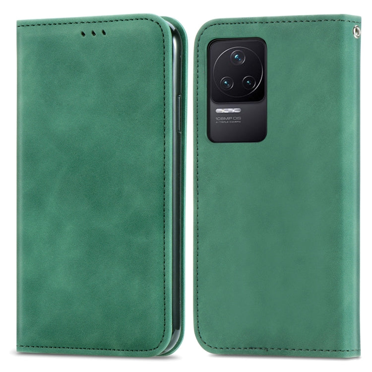For Xiaomi Redmi K50 Pro Retro Skin Feel Magnetic Flip Leather Phone Case